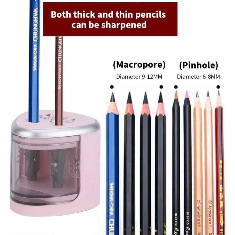 Upgraded Two-Hole Electric Pen - Electric Pencil Sharpener Usb ulasan dan harga
