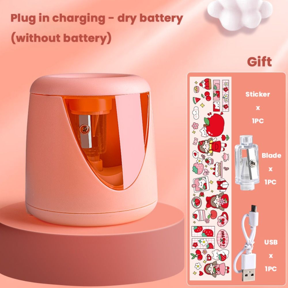 School Supplies Battery/USB/Ch - Electric Pencil Sharpener Usb ulasan dan harga