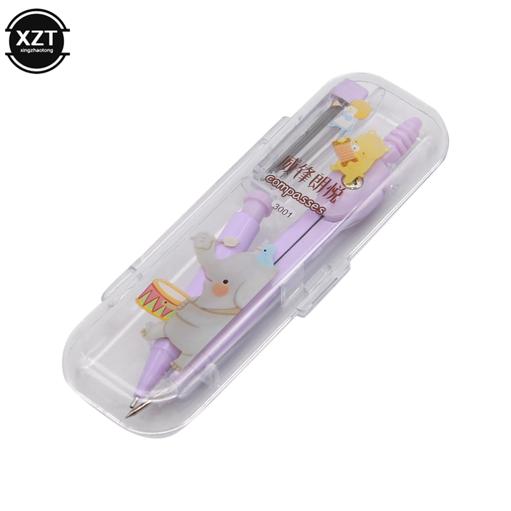 School Compass Cute Girl Stati - Math Geometry Set With Compass ulasan dan harga