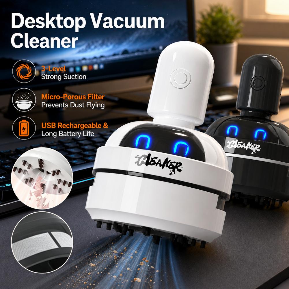Desktop Vacuum Cleaner USB Rec - Mini Desktop Vacuum Cleaner For Eraser Dust ulasan dan harga
