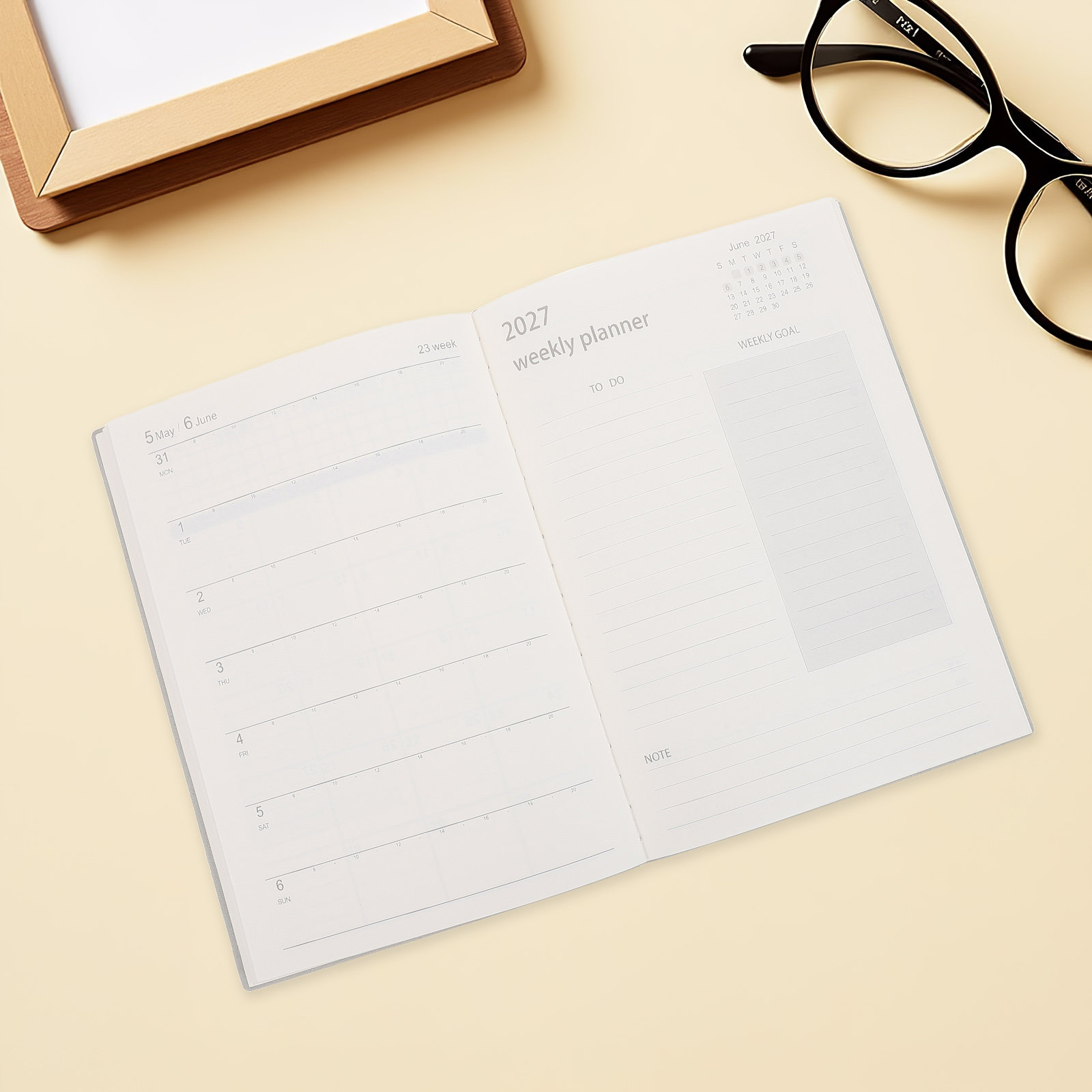 2027 Professional Planner Note - Spiral Bound Grid Notebook A5 ulasan dan harga