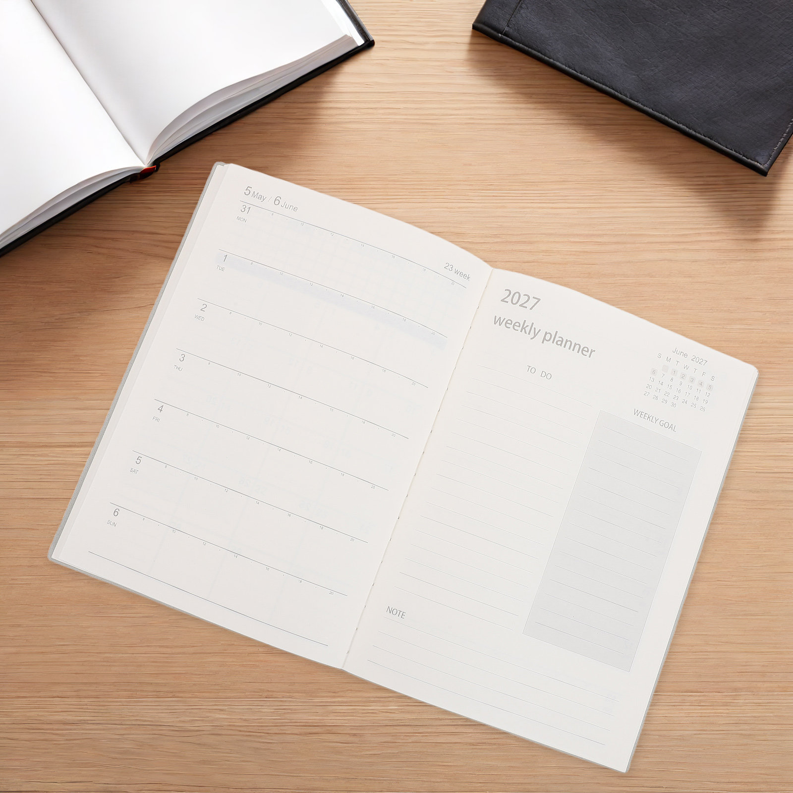 2027 Professional Planner Note - Spiral Bound Grid Notebook A5 ulasan dan harga