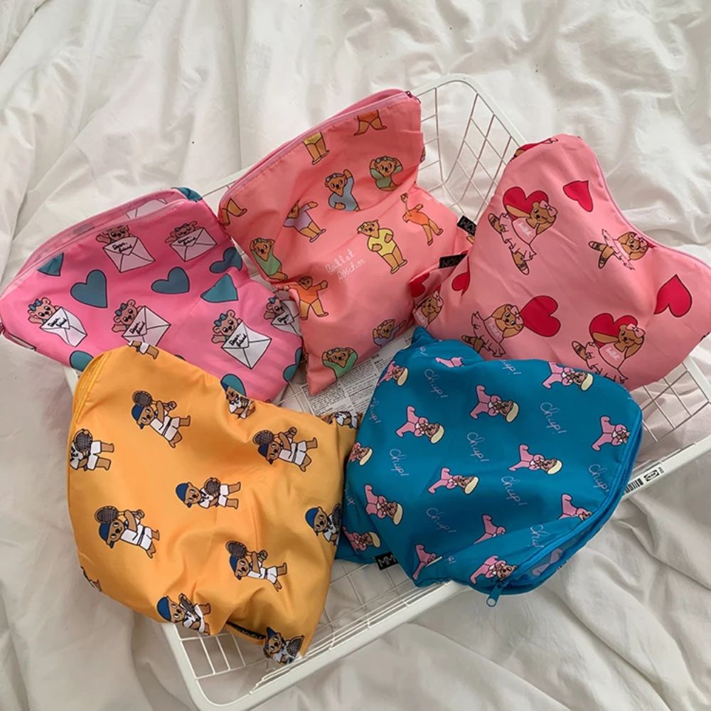Cute Kawaii Makeup Bag Bear Pa - Stationery ulasan dan harga