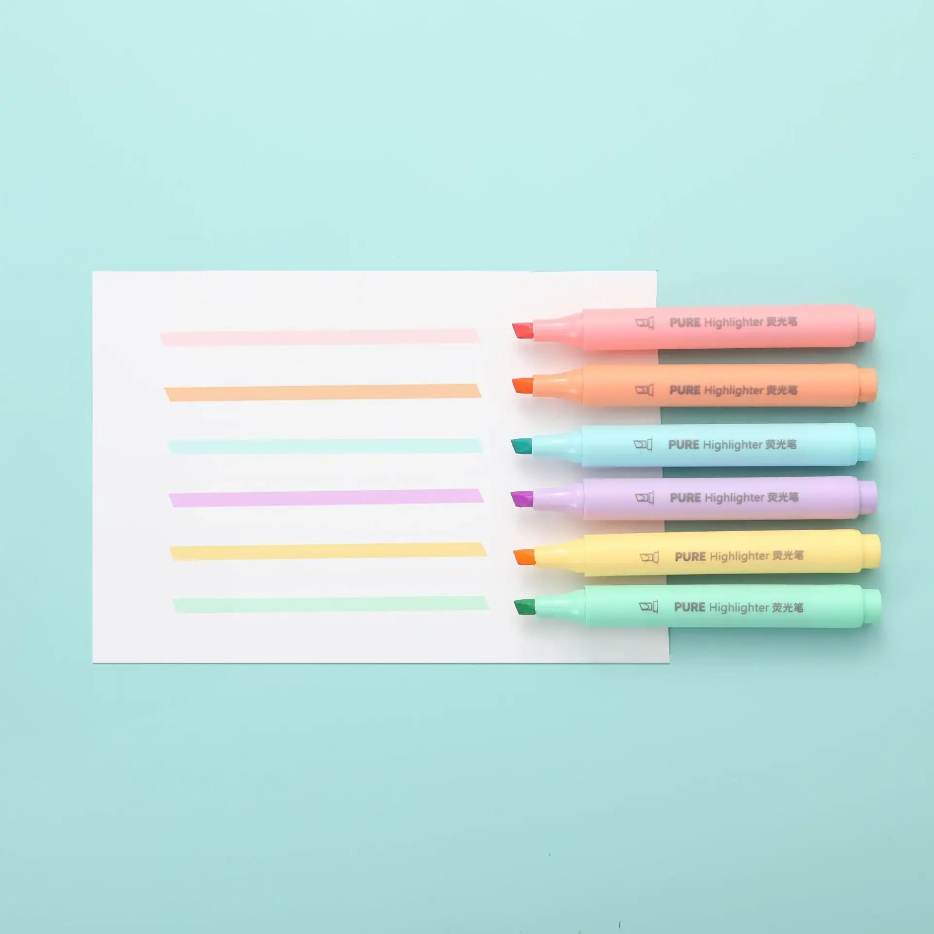 6PCS Pastel Highlighter Pens - - Pastel Highlighter Set Double Ended ulasan dan harga