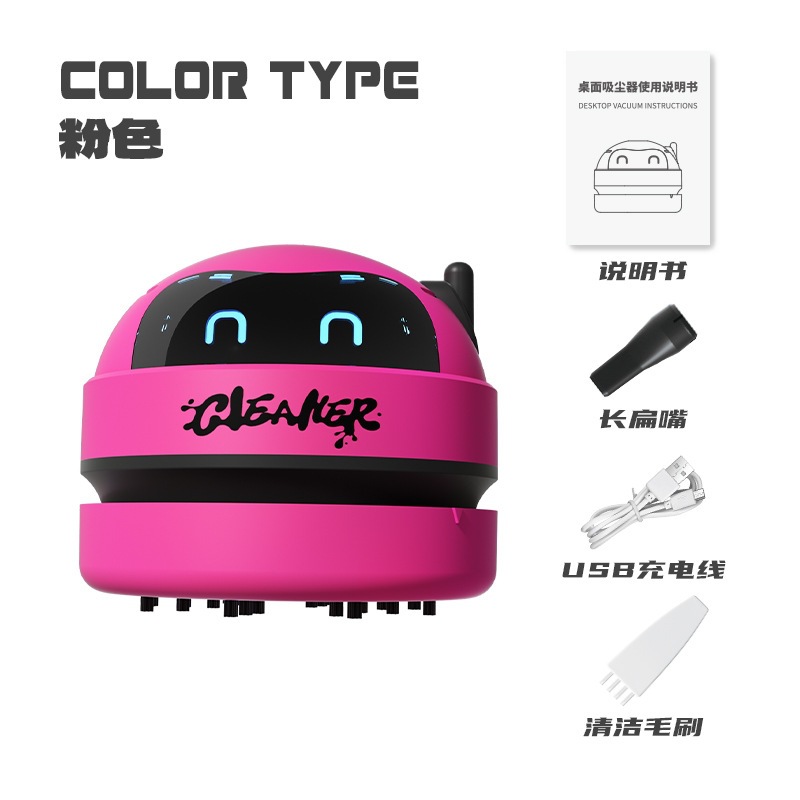 Cartoon Mini Desktop Vacuum Cl - Mini Desktop Vacuum Cleaner For Eraser Dust ulasan dan harga