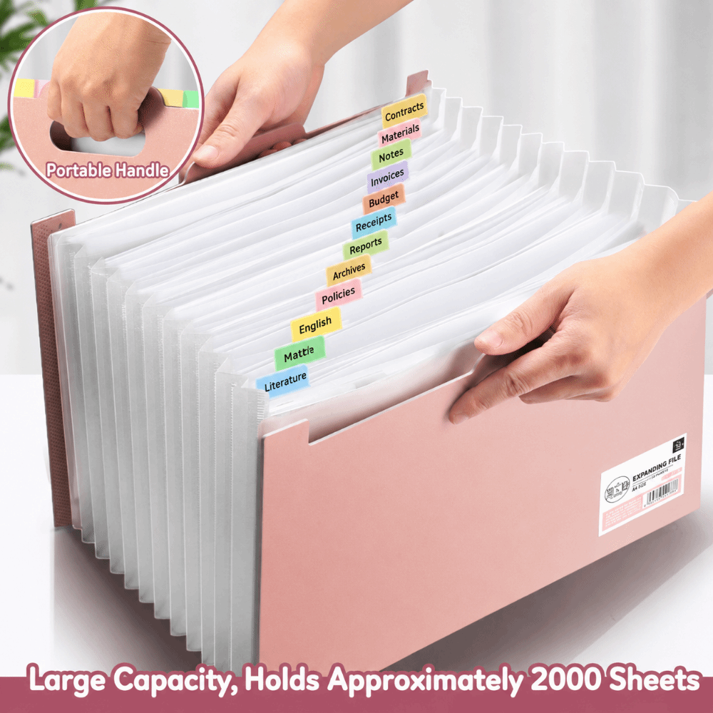13 Pockets Expanding File Fold - Expandable Accordion File Folder 13 Pockets ulasan dan harga