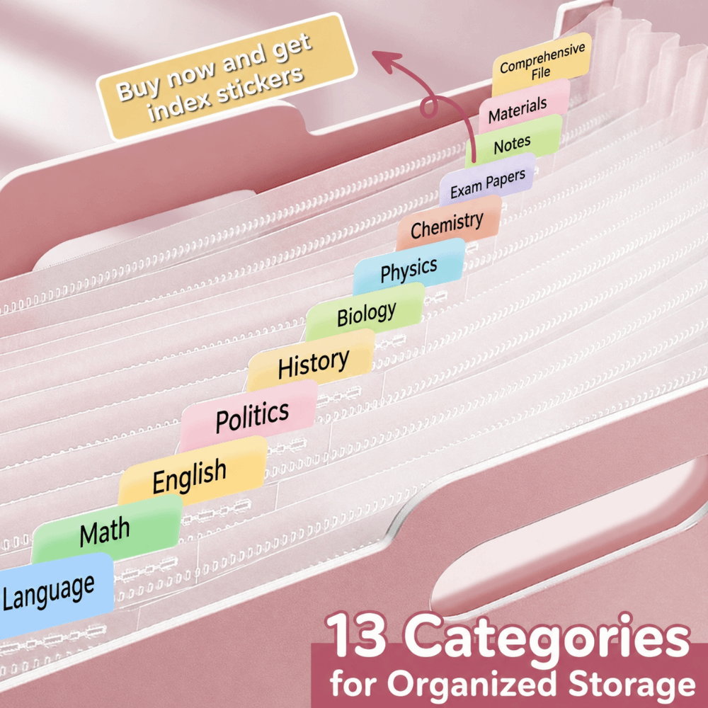 13 Pockets Expanding File Fold - Expandable Accordion File Folder 13 Pockets ulasan dan harga