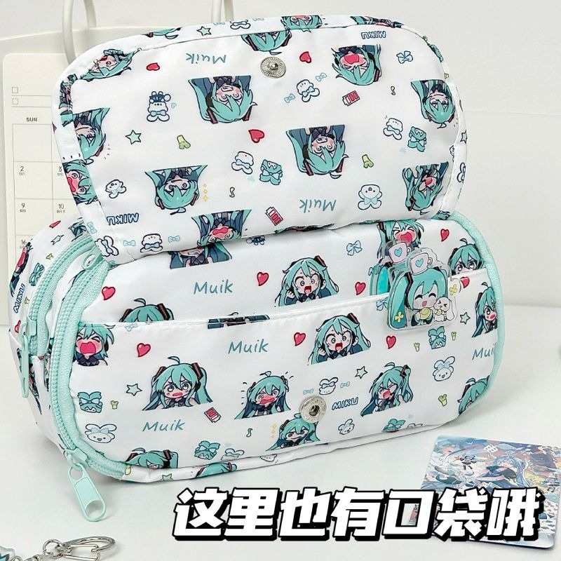 Hatsune Miku Pencil Bag Cute C - Aesthetic Large Pencil Case Pouch ulasan dan harga