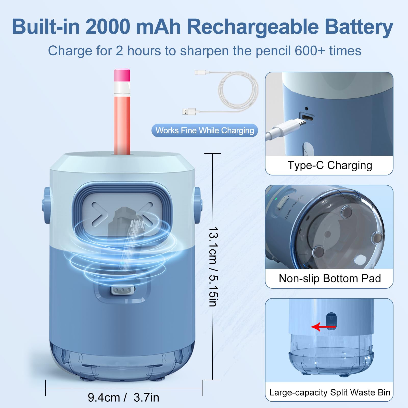 Fully Auto Electric Pencil Sha - Electric Pencil Sharpener Usb ulasan dan harga