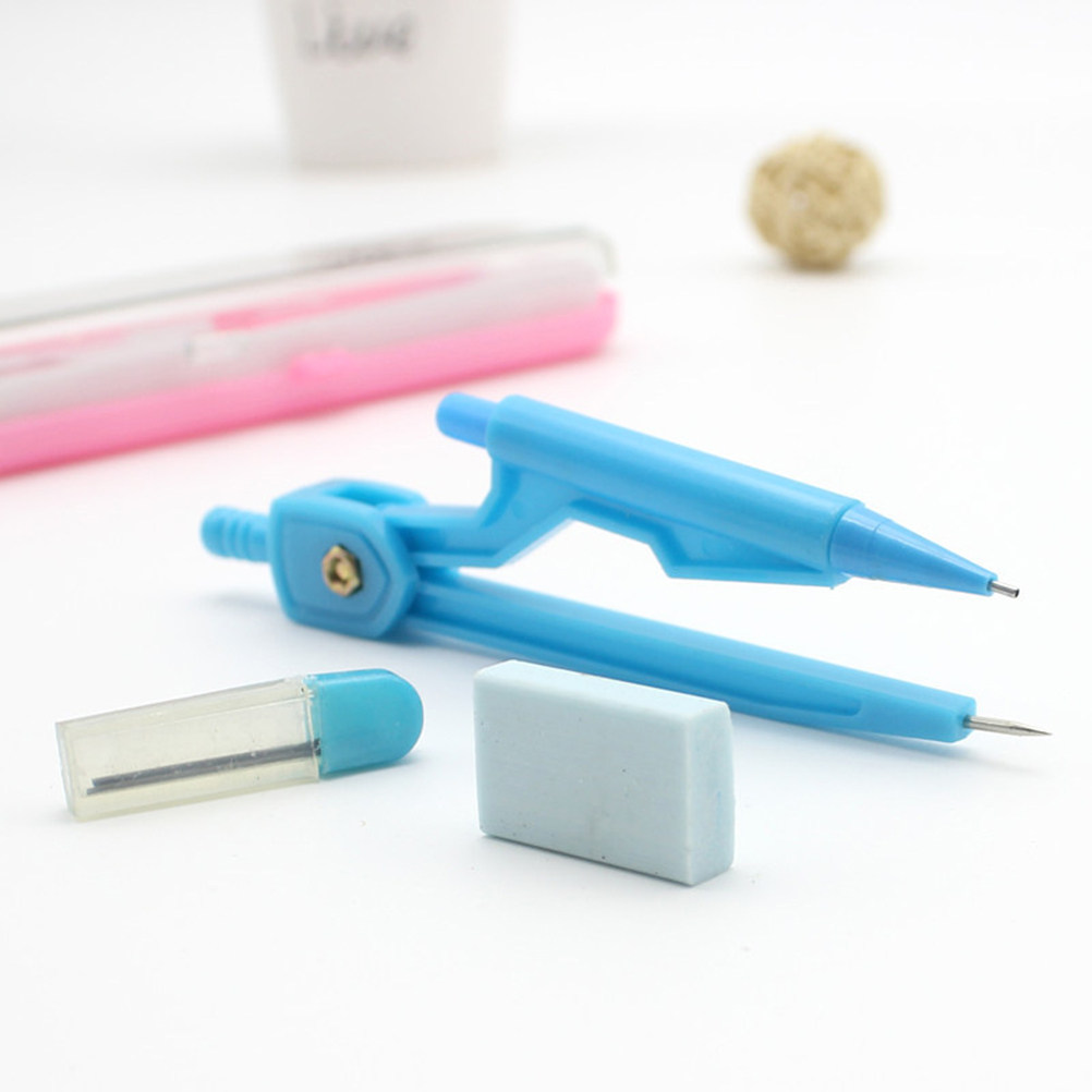 3Pcs Automatic Pencil Compass  - Math Geometry Set With Compass ulasan dan harga